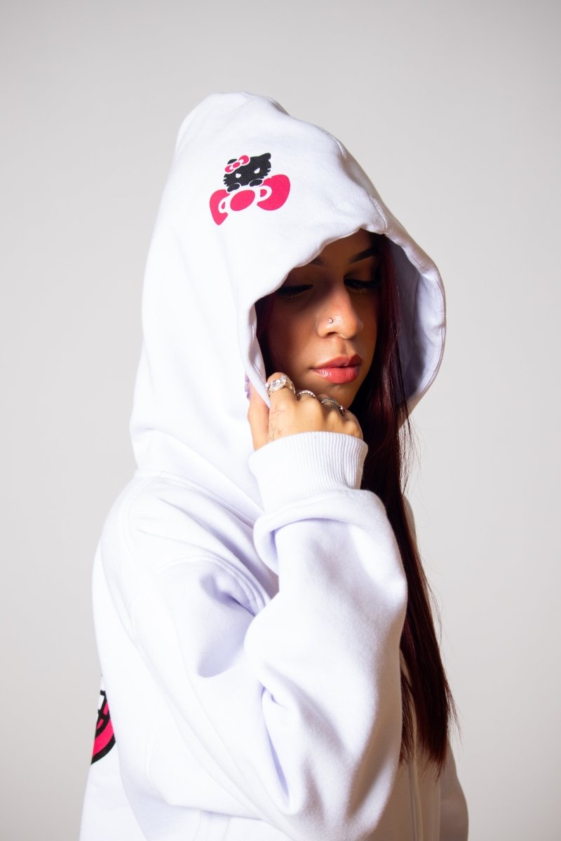 Moletom Pink Bow - Branco